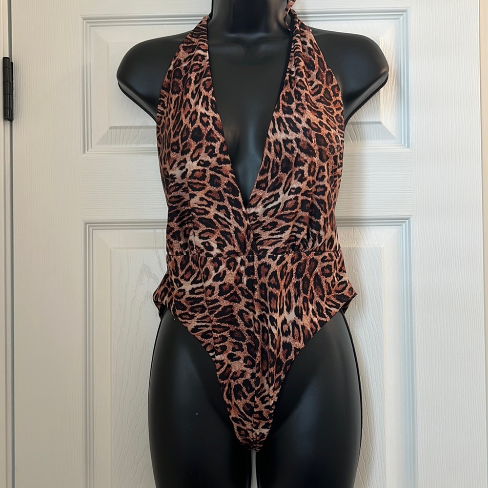 Zara halter one piece swimsuit/bodysuit